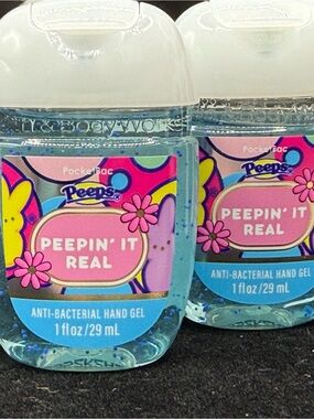 Bath & Body Works Peeps Peepin' It Real Hand Gel - Blue, Pink, Yellow